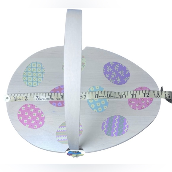 Longaberger 2009 Egg Shaped Easter Basket Combo w/Lid, Liner, Protector & Tie-on - Picture 5 of 16